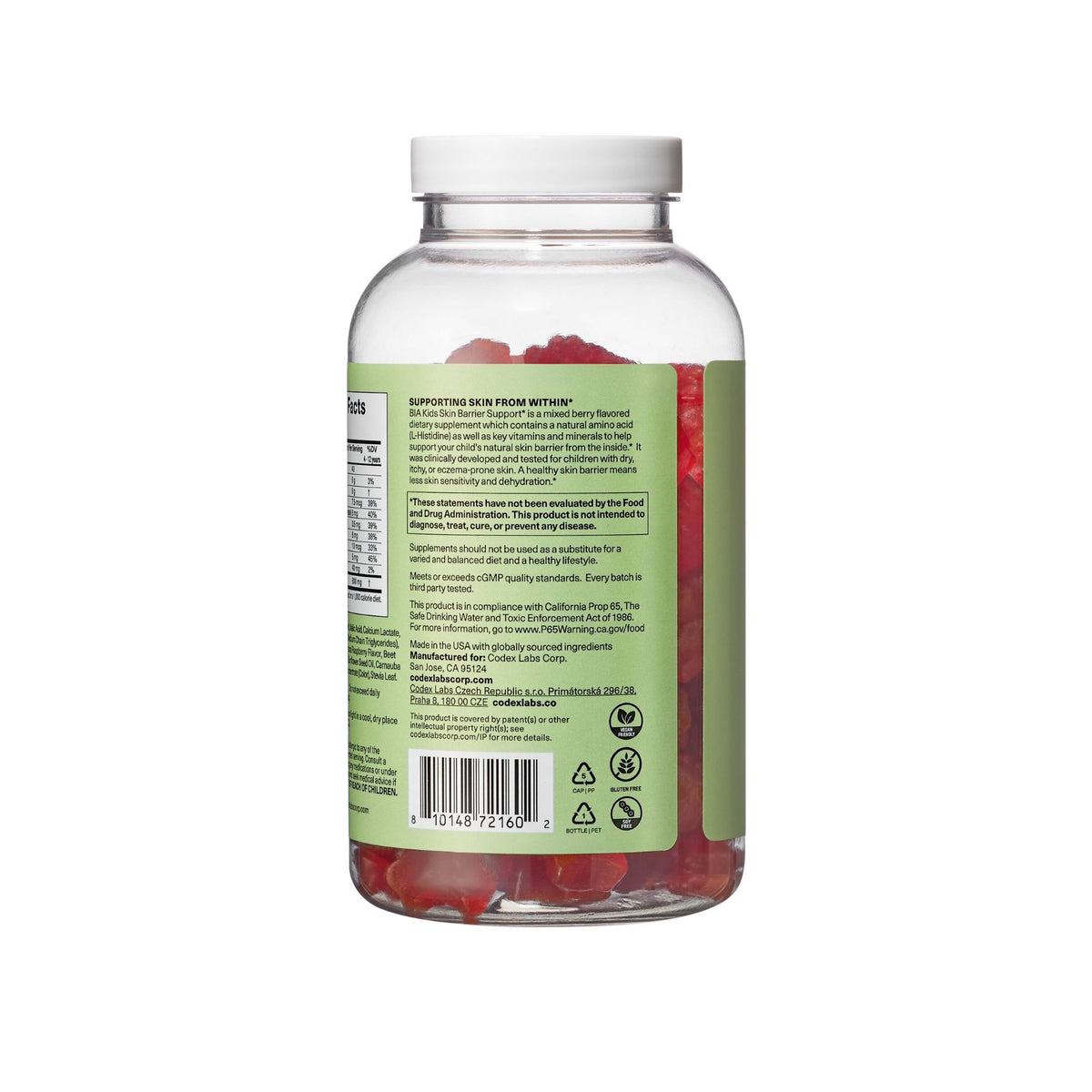 Skin Barrier Support L-Histidine Gummy Bears (Kids: 4-12y)