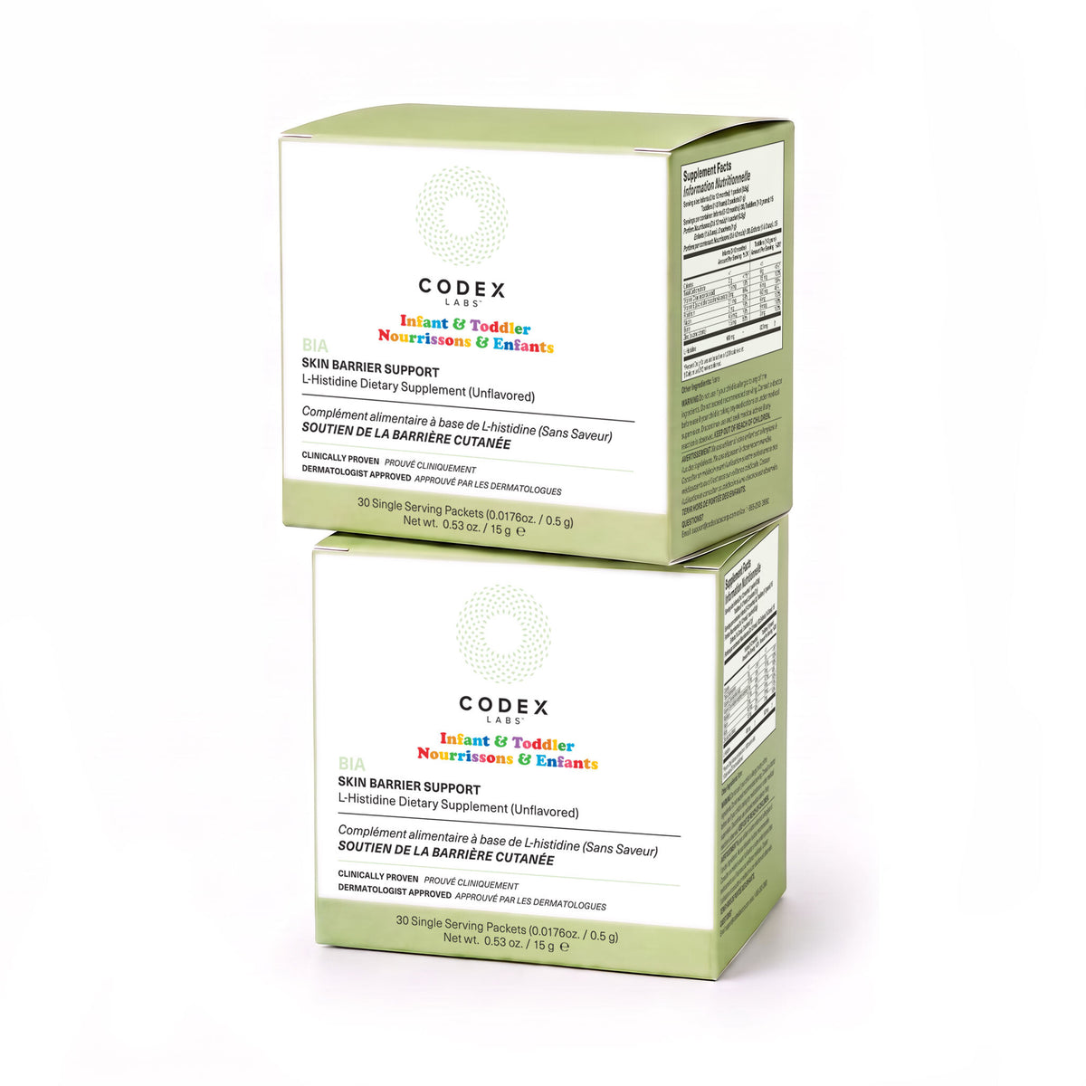 Bia Toddler Skin Barrier Support L-Histidine Dietary Supplement 30ct Duo