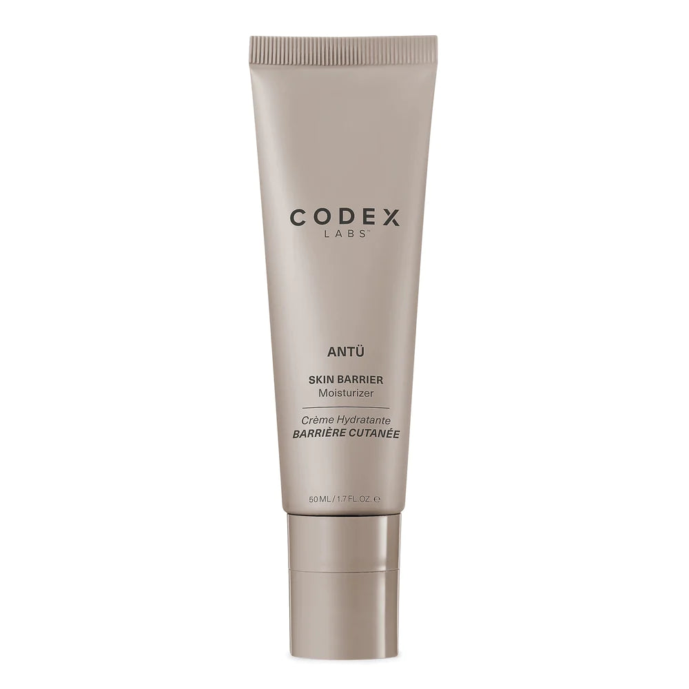 A product image of the Antu Skin Barrier Moisturizer placed on a white background.