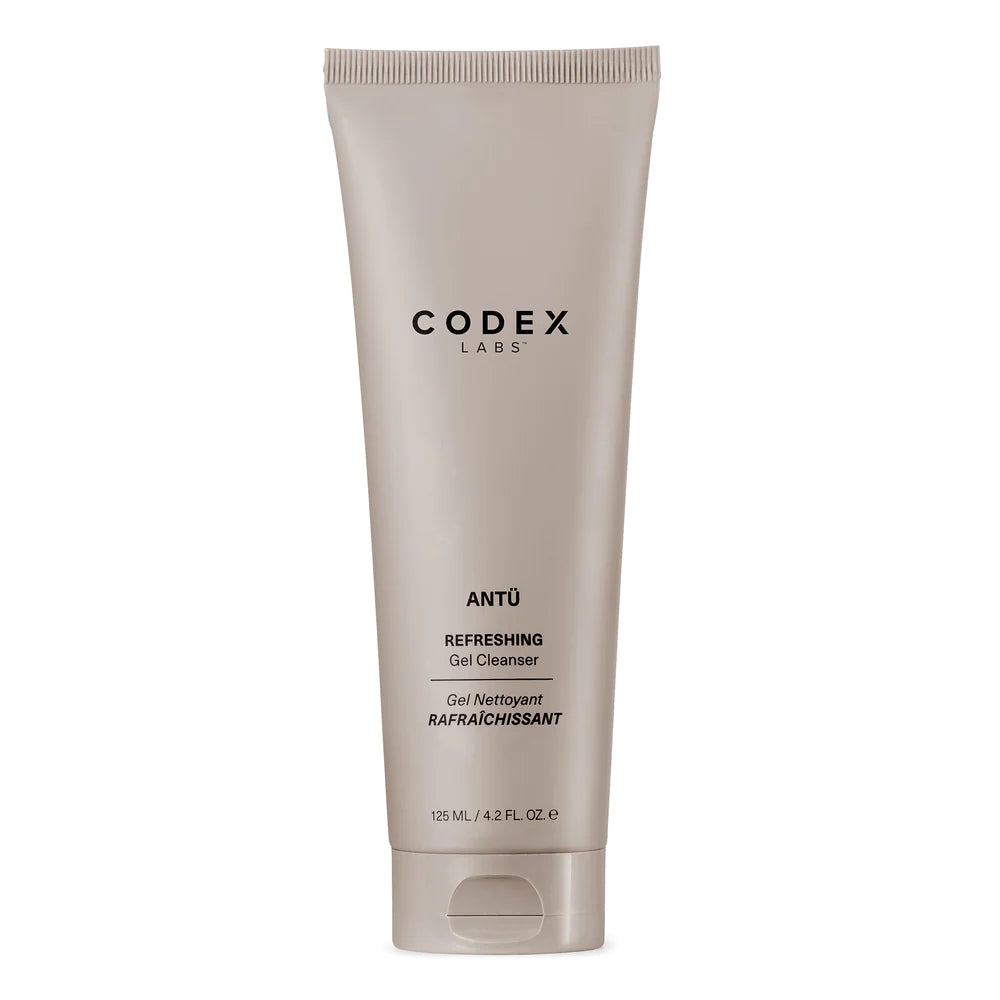 A product image of the Antu Refreshing gel cleanser  placed on a white background.