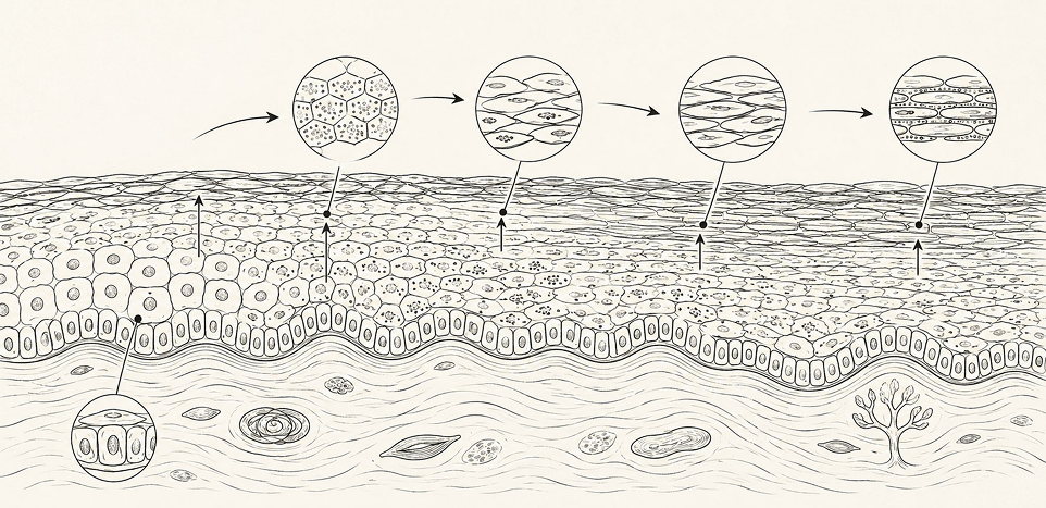 How the skin barrier is built