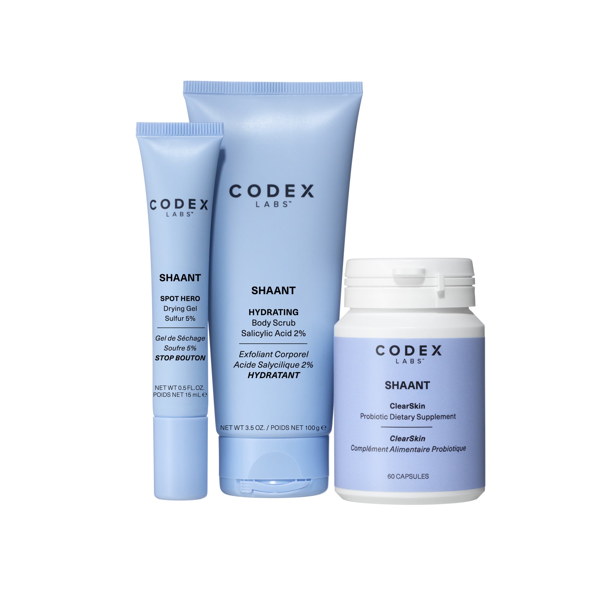 Body Acne (Bacne) Protocol - Body Scrub, Spot Treatment & Probiotic (Age: 18-60+)