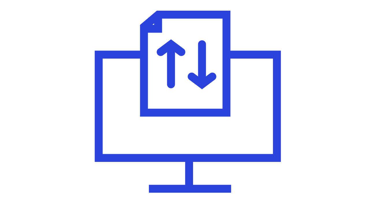 Digitized documentation graphic icon.