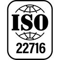 cGMP Manufacturing –  ISO 22716 Certified